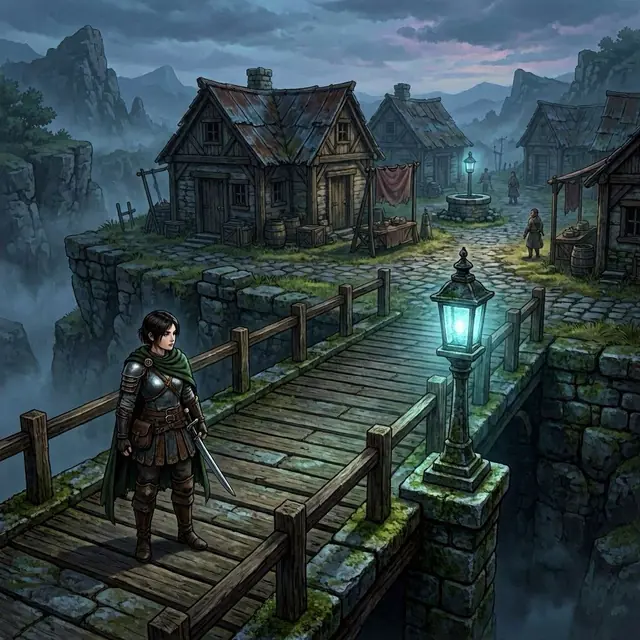Lantern village dock