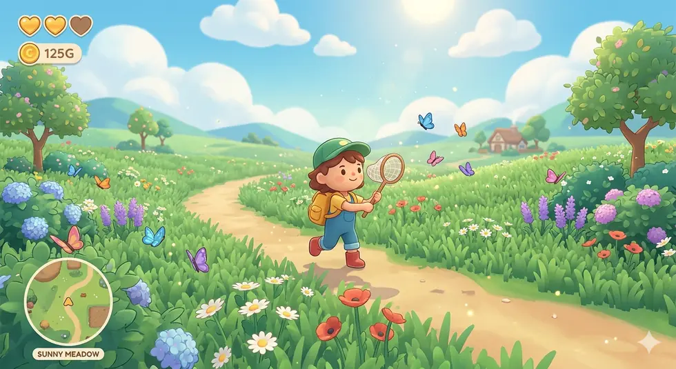 Pastel meadow quest